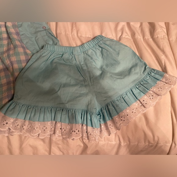 Well Dressed Wolf Aqua and White Checkered Dress set - Picture 4 of 6